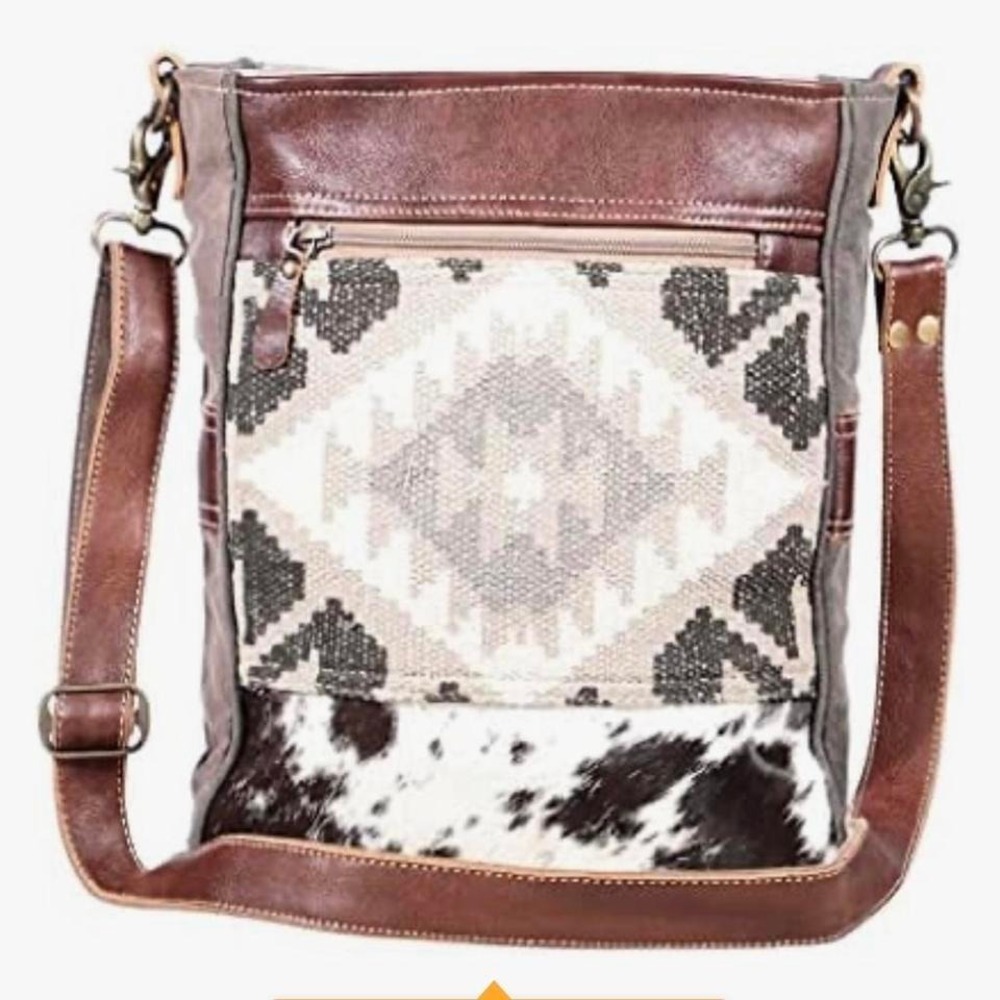 New Myra Bag Shoulder Strap Leather Canvas Cowhide